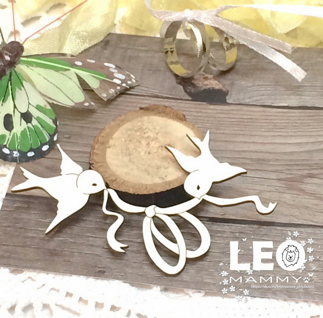 Чипборд LeoMAMMY "Свадебные птички"