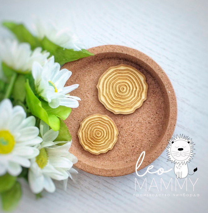 Чипборд "Cпилы деревянные 2 шт"