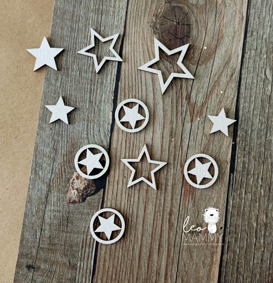 Чипборд LeoMAMMY "Набор звёздочек"