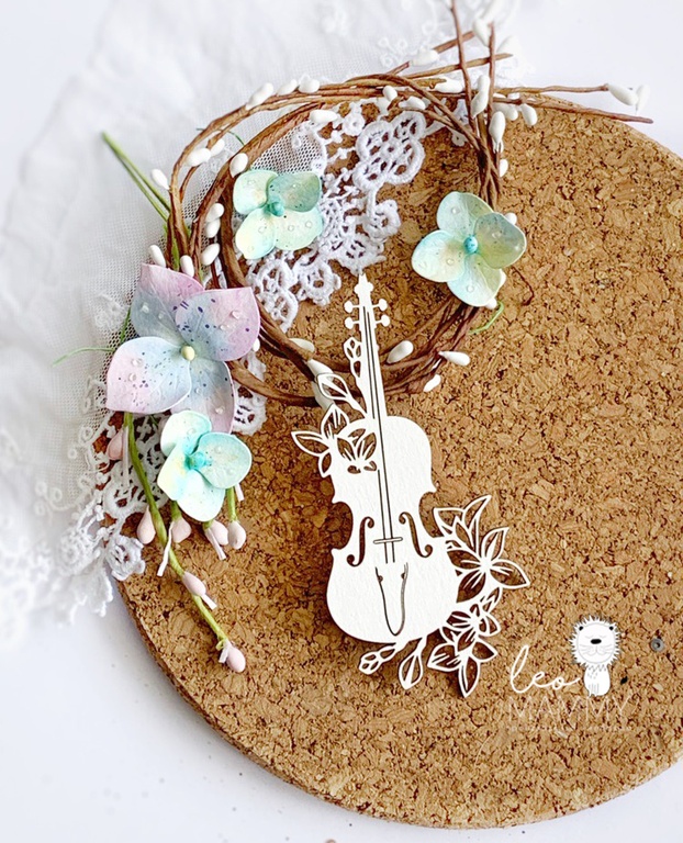 Чипборд LeoMAMMY "Скрипка"