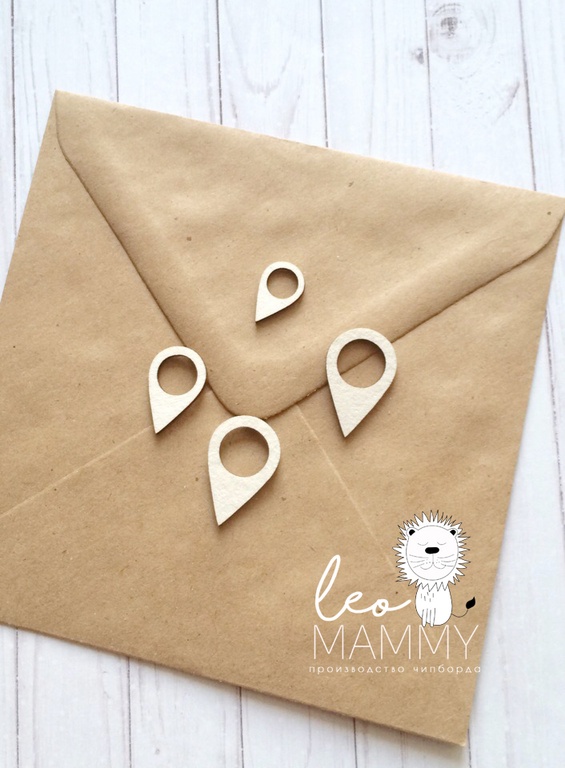 Чипборд LeoMAMMY "Знак Местоположение"