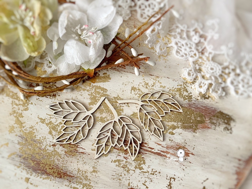 Чипборд LeoMAMMY "Листья Розы"