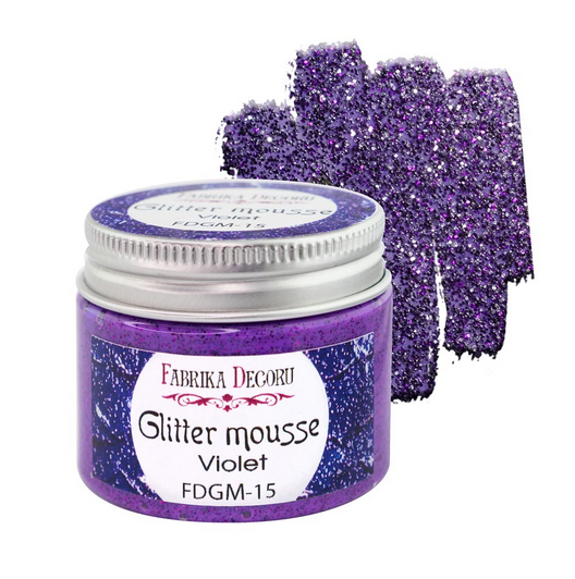 Глиттерный мусс Фабрика декору "Violet" фиалка