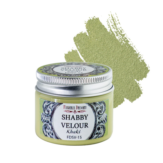 Краска Фабрика декору "Шебби велюр", цвет Хаки