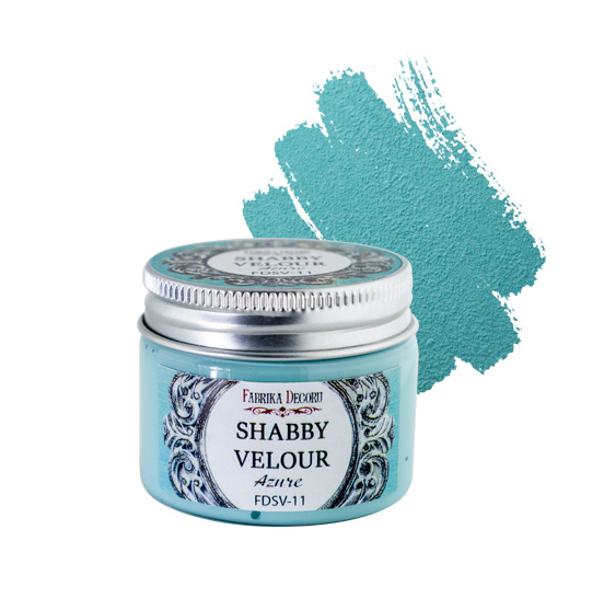 Краска Фабрика декору "Шебби велюр" Лазурный