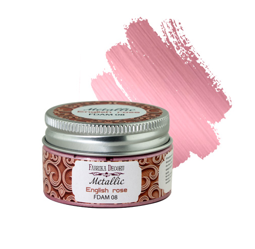Краска Фабрика декору "Металлик", цвет английская роза