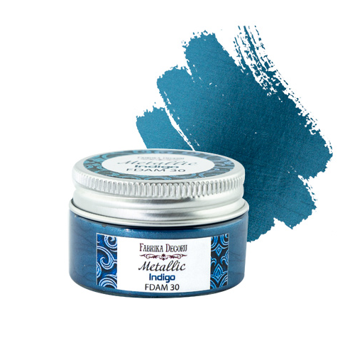 Краска Фабрика декору "Металлик", цвет индиго