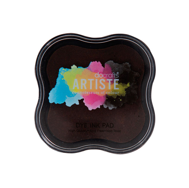 Подушечка штемпельная Docrafts Artiste PIGMENT Ink Pad, цвет коричневый