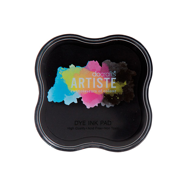 Подушечка штемпельная Docrafts Artiste DYE Ink Pad, цвет черный