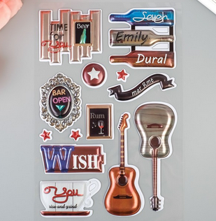 Наклейки пластиковые Артузор, «Мужская»