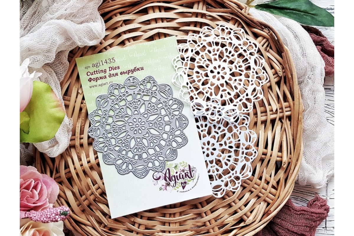 Нож для вырубки Agiart "Салфетка "Нежность"