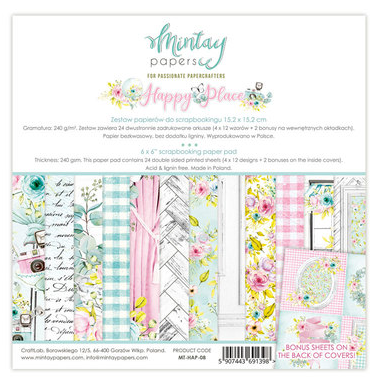 Набор бумаги 15х15см Mintay papers "Happy Place"