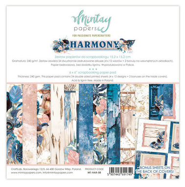Набор бумаги 15х15см Mintay papers "Harmony"