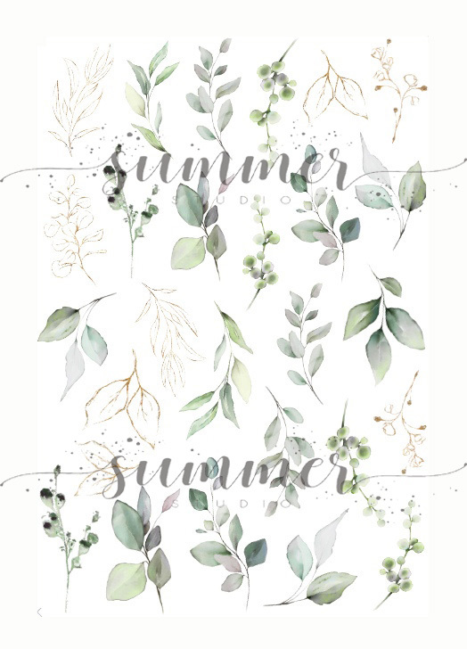 Набор высечек ВЕТОЧКИ Summer Studio "Renaissance"