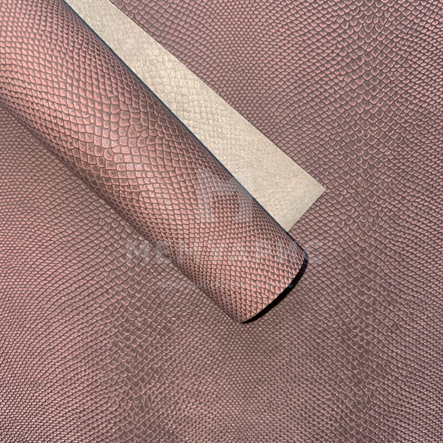 Кожзам переплётный "ПИТОН" 35 х 50 см. Цвет мокко