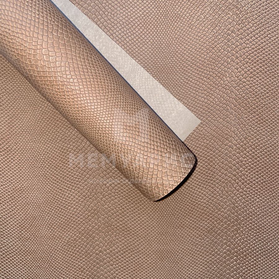 Кожзам переплётный "ПИТОН" 35 х 50 см. Цвет мокрый песок