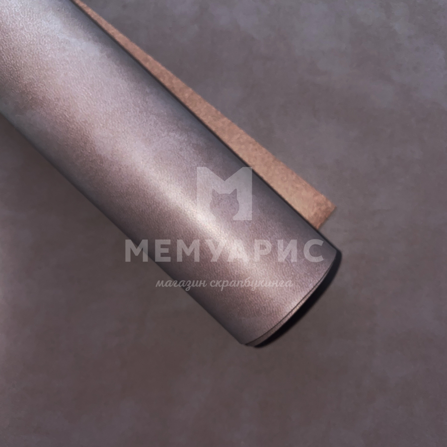 Кожзам переплётный 35 х 50 см. Цвет какао