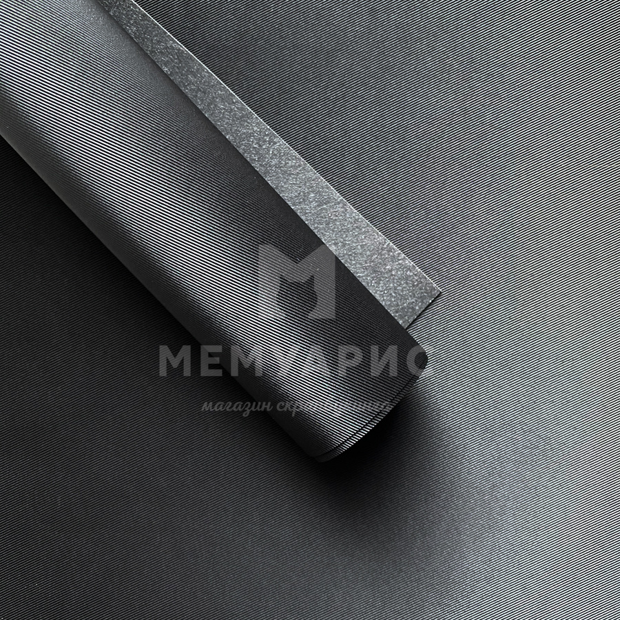 Кожзам переплётный "ДЖИНС" 35 х 50 см. Цвет чёрный