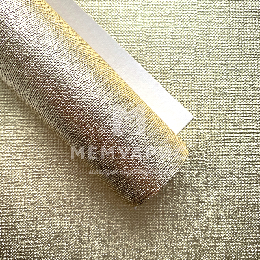 Кожзам переплётный "ХОЛСТ" 35 х 50 см. Цвет золото