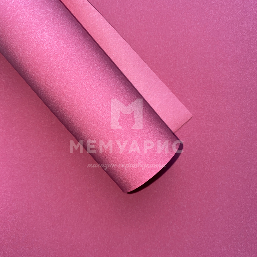 Кожзам переплётный "Soft touch" 35 х 50 см. Цвет пыльный розовый