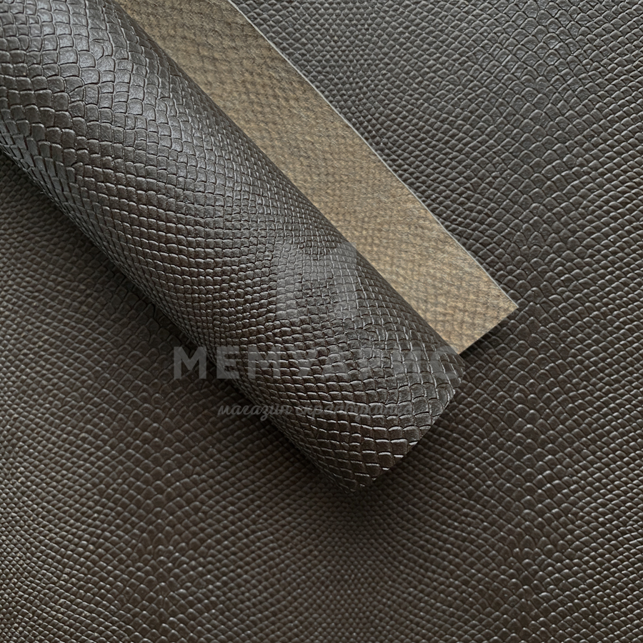 Кожзам переплётный "ПИТОН" 35 х 50 см. Цвет шоколад