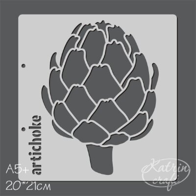 Трафарет Katrin craft 20 х 21 см "Артишок большой"