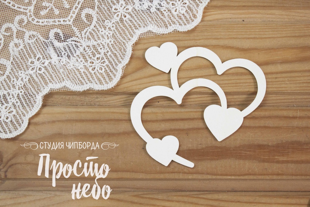 Заготовка для тиснения Просто Небо "Сердечки"