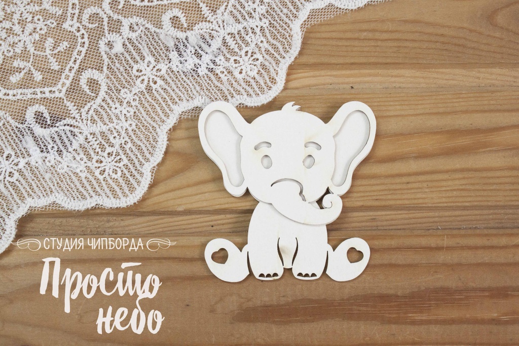 Заготовка для тиснения Просто Небо "Слоник"