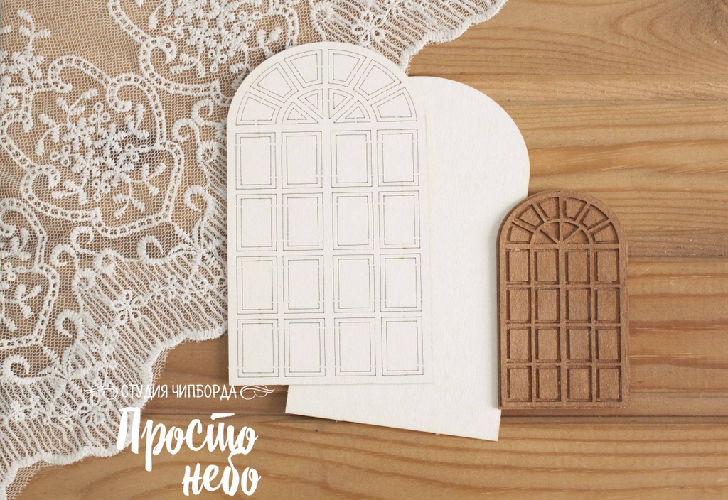 Чипборд Просто Небо. "Дверь 3 д -2.1"