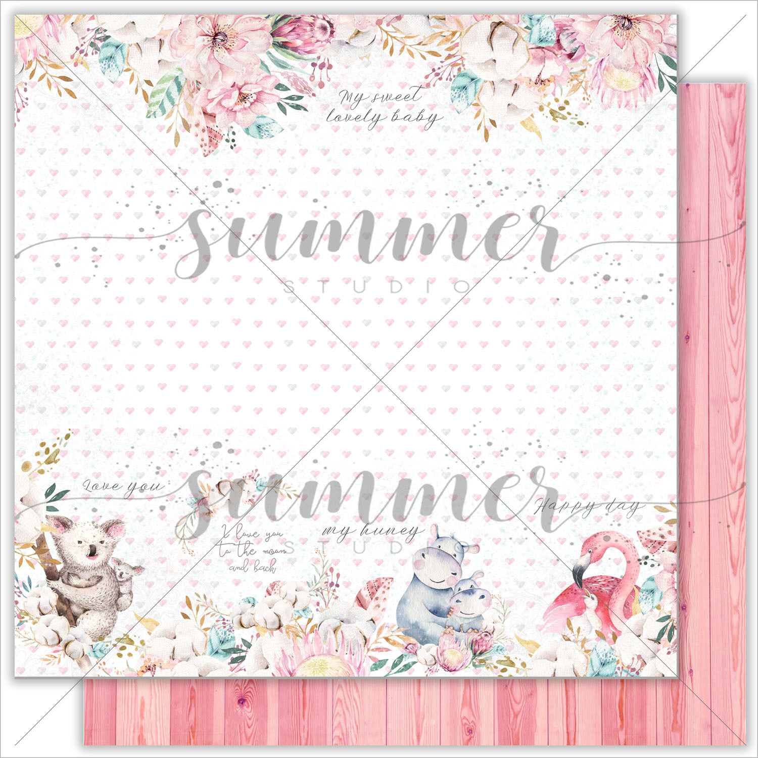 Бумага Summer studio "Mother's tenderness". Family ties (SMST87)