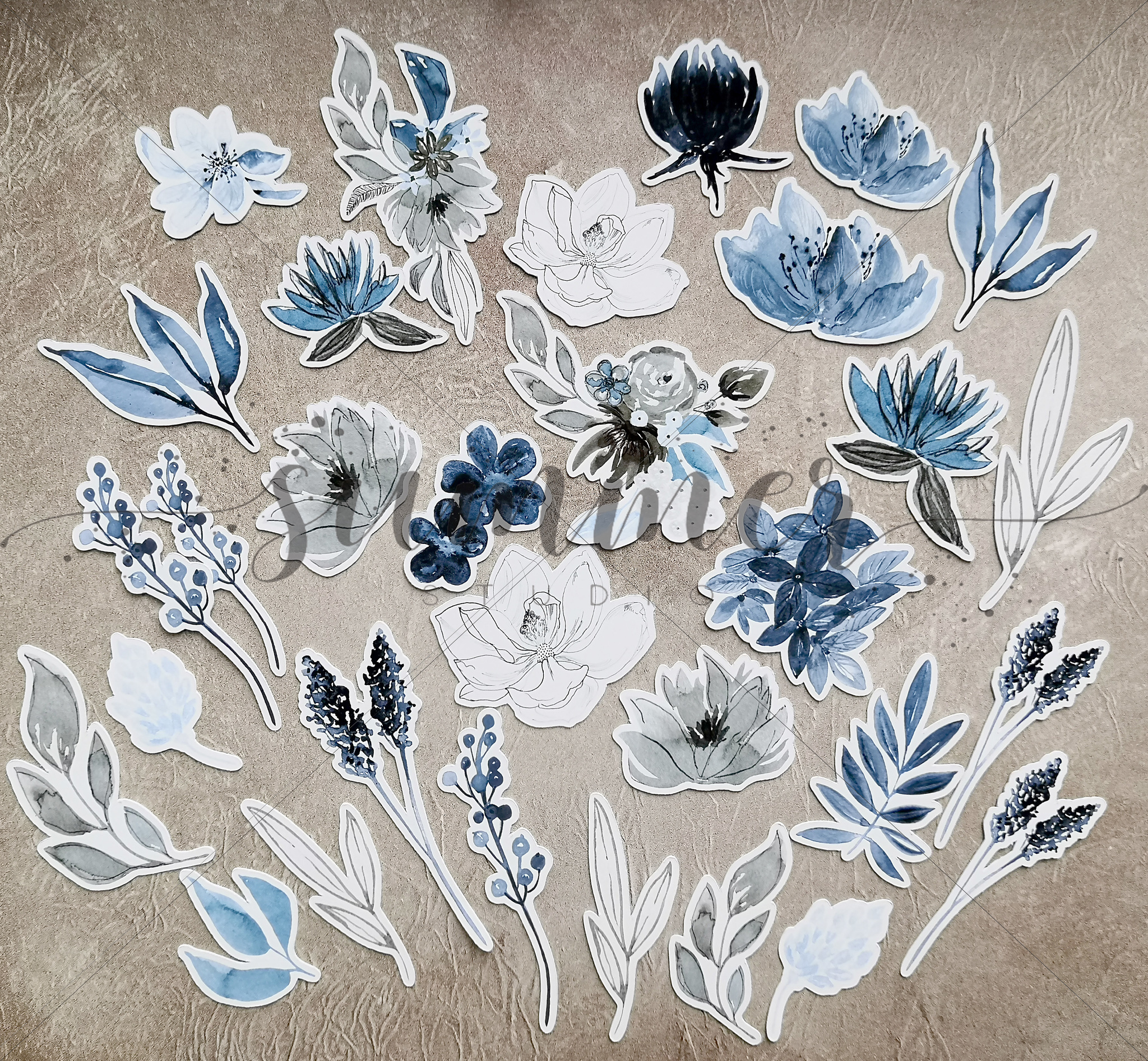 Набор высечек Summer Studio "Something blue"