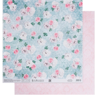 Бумага для скрапбукинга АртУзор "Мятный шебби" (ART822)