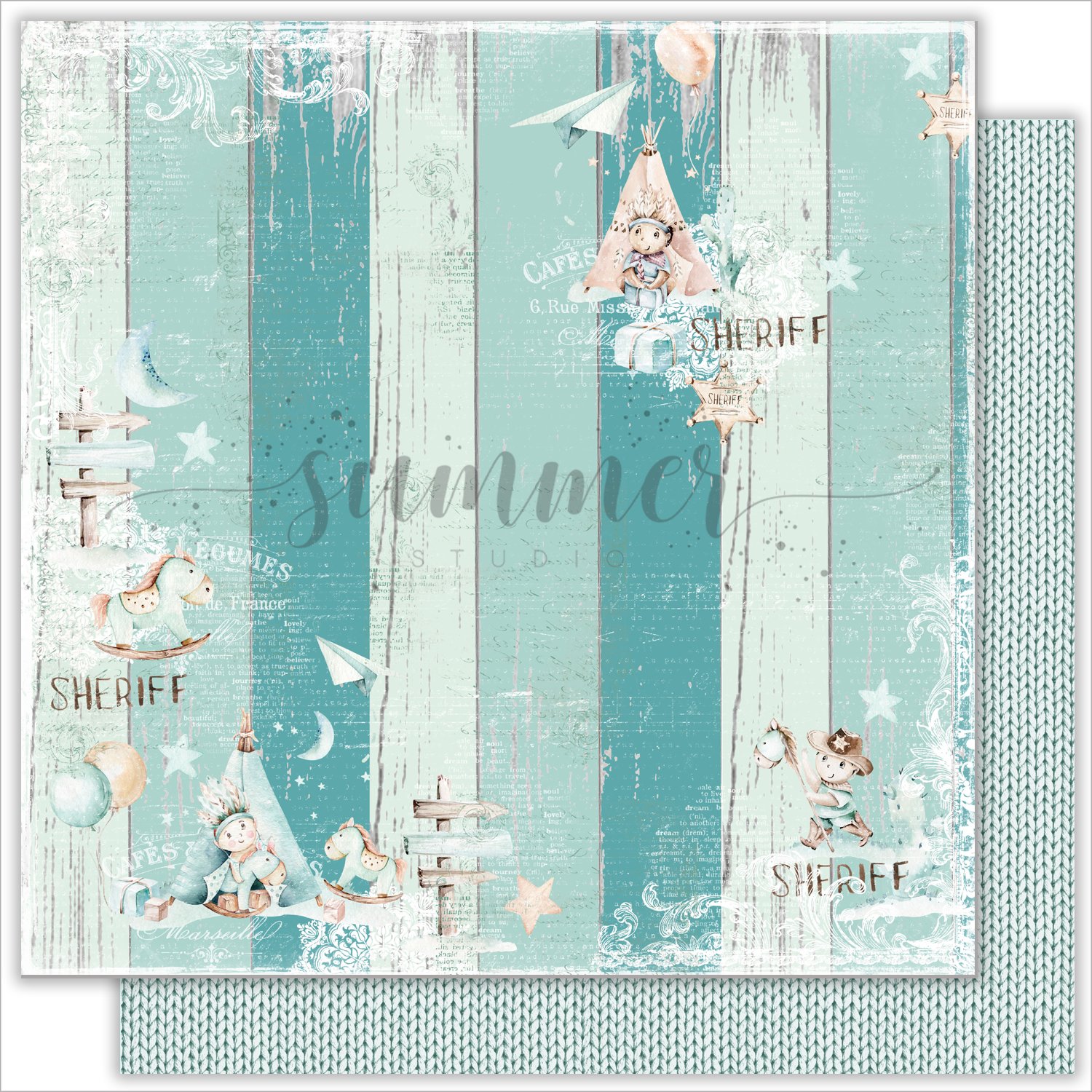 Бумага Summer studio "Little sheriff", Little sheriff (SMST95)