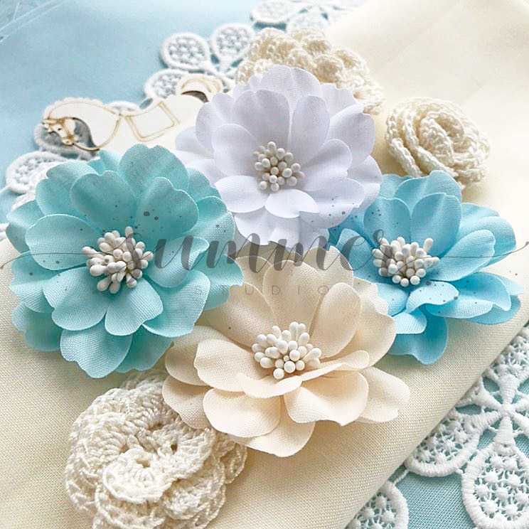 Набор цветов из ткани Summer studio "Little sheriff" Sweet baby