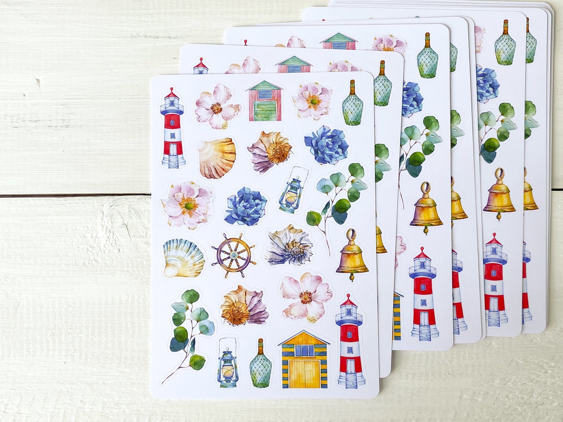 Набор стикеров MONAdesign "Морской прибой"