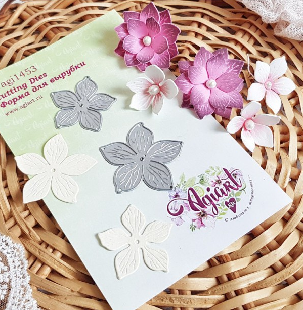 Нож для вырубки Agiart "Набор цветов № 12"