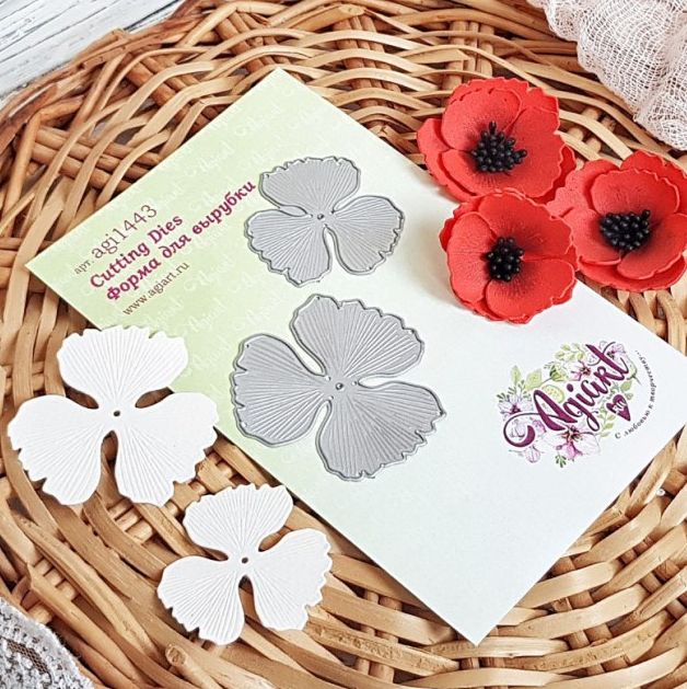 Нож для вырубки Agiart "Маки"