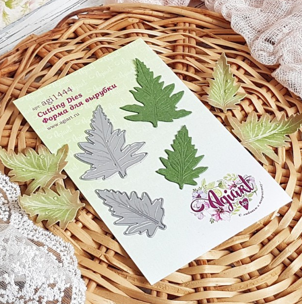 Нож для вырубки Agiart "Маковые листья"