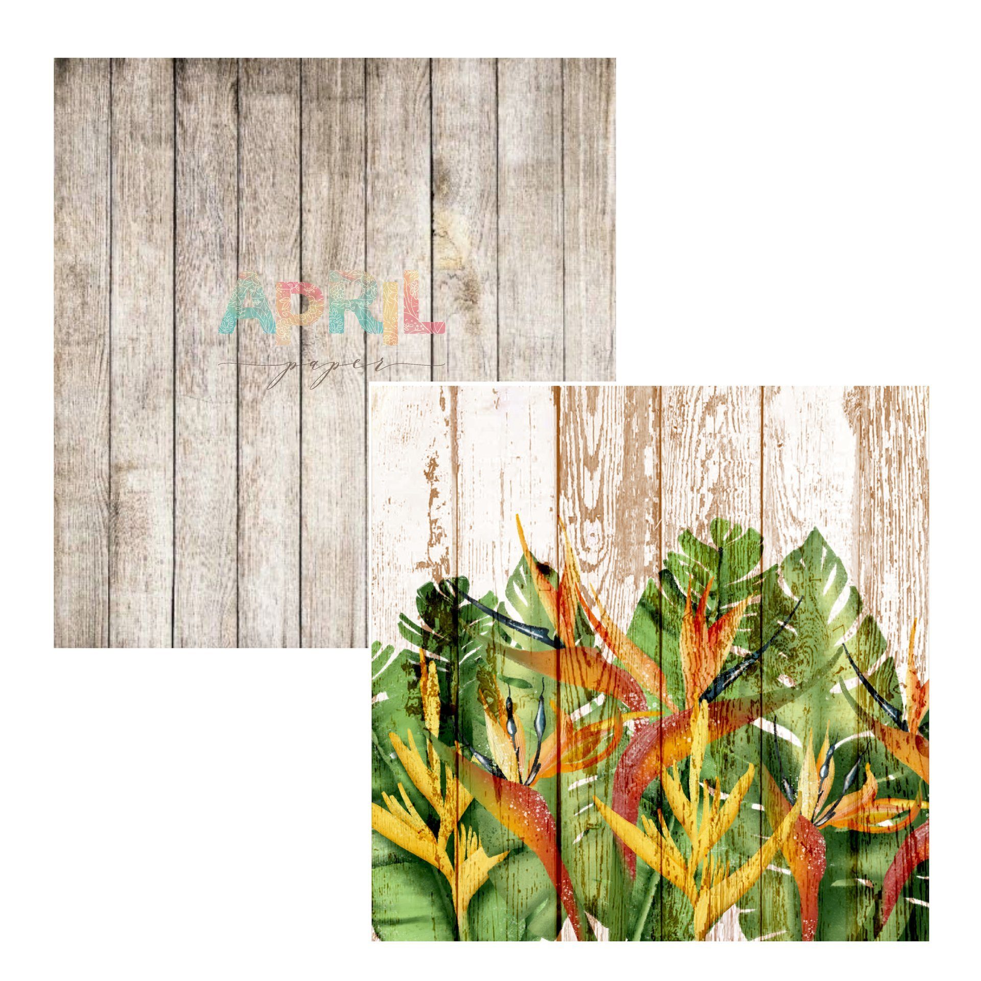 Бумага APRIL paper "Шёпот лета", Тропики (APR138)