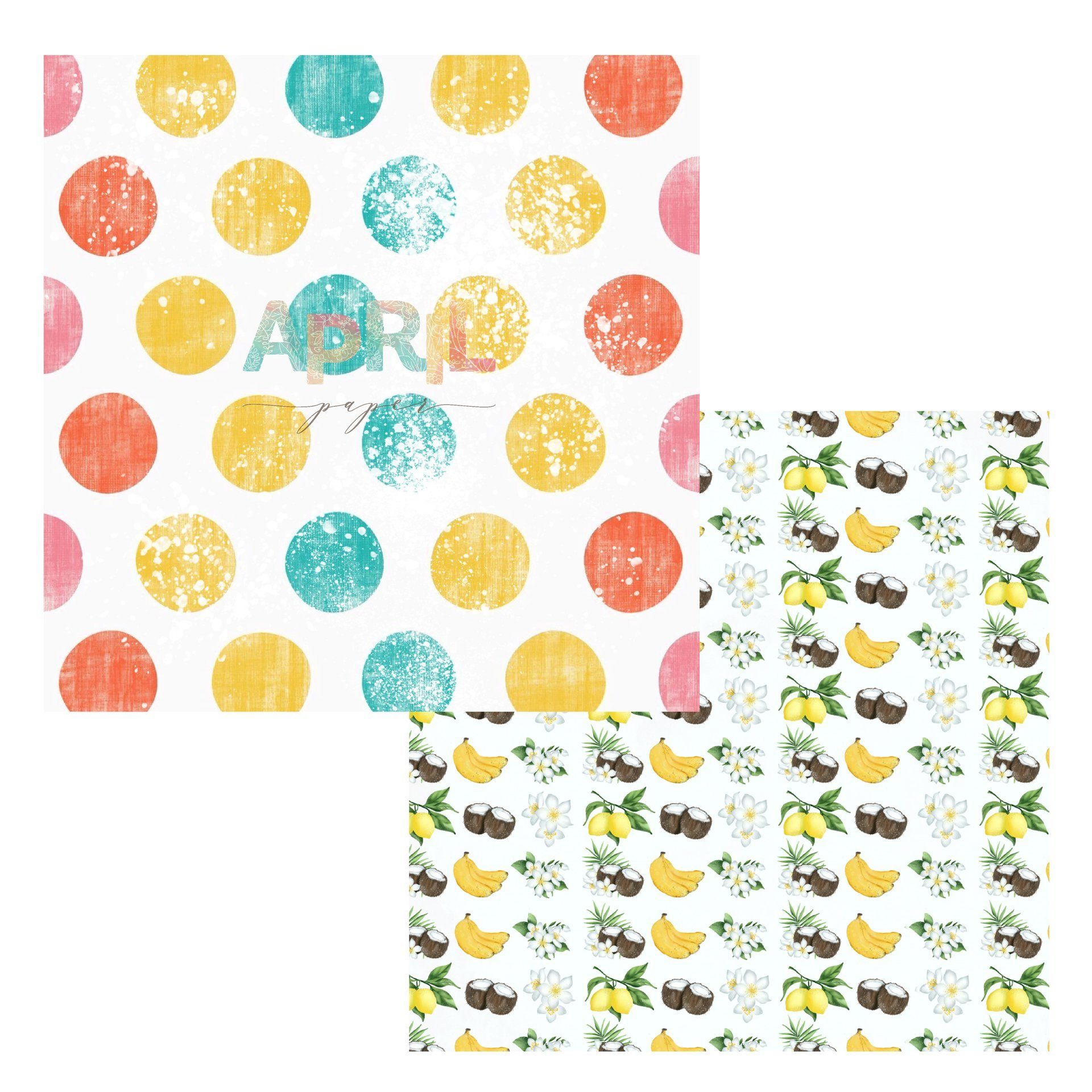 Бумага APRIL paper "Шёпот лета", Фрутовый рай (APR142)