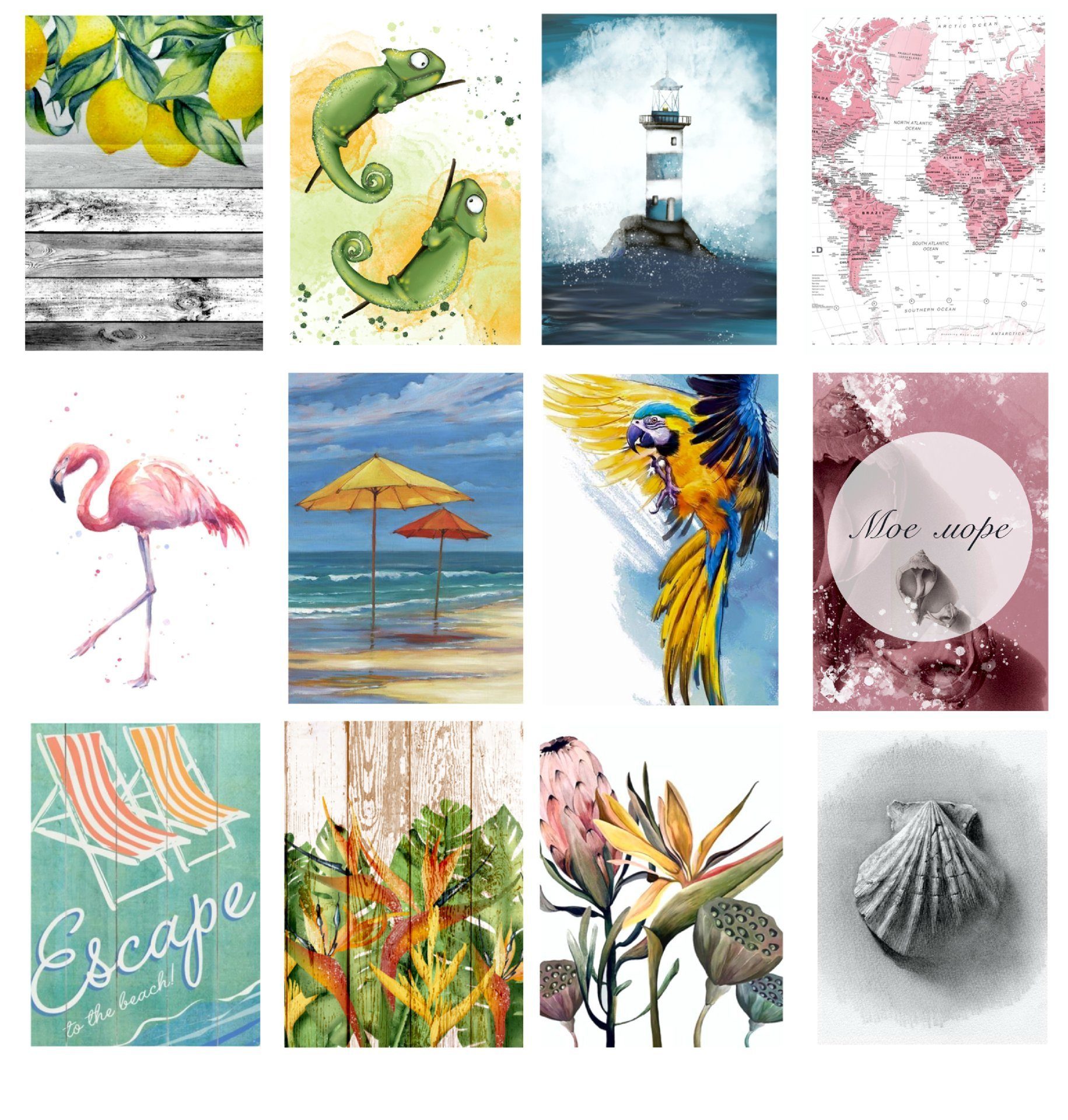 Бумага APRIL paper "Шёпот лета", Карточки (APR145)