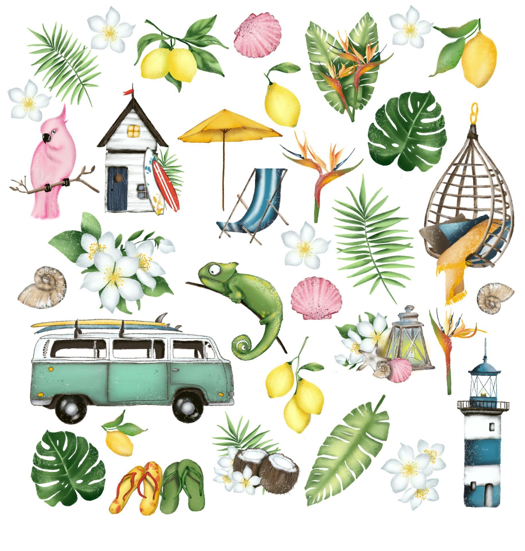 Бумага APRIL paper "Шёпот лета", Маяк (APR146)