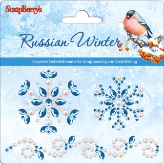Стразовые наклейки Scrapberrys "Русская Зима"