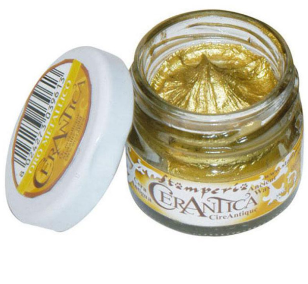 Декоративный воск Stamperia "Cerantica", Металлический золотой