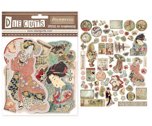 Вырубка из чипборда Stamperia «Oriental garden»