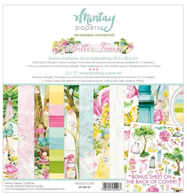 Набор бумаги 30х30см Mintay papers "Better Times"