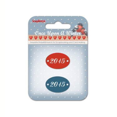Набор металлических украшений Scrapberrys "2015"