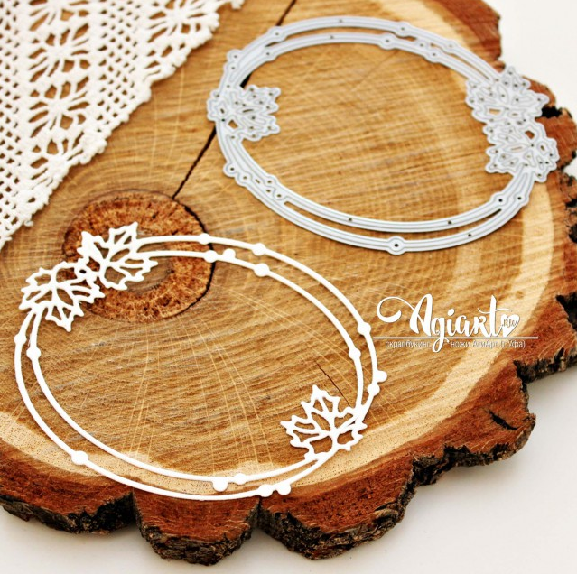 Нож для вырубки Agiart "Рамка осенняя"