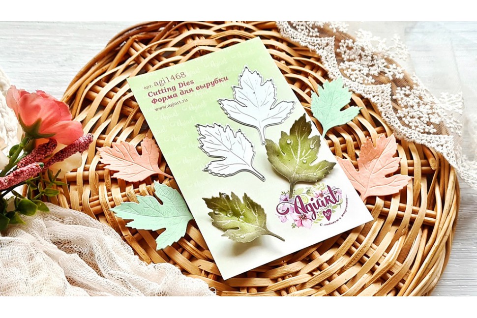 Нож для вырубки Agiart "Листья боярышника"
