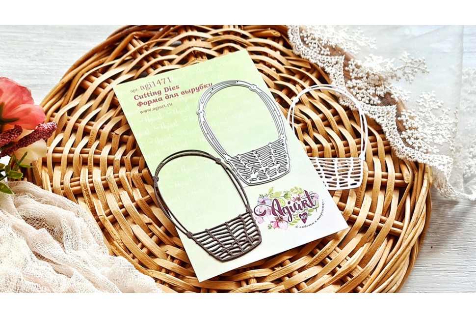 Нож для вырубки Agiart "Цветочная корзина"